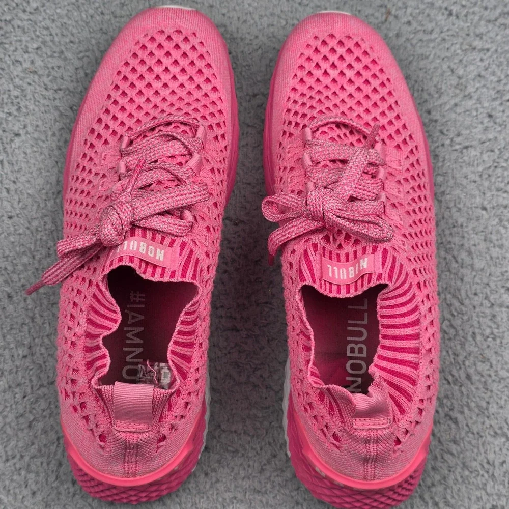 NOBULL Knit Runner Womens 13.5 Mens 12 Pink Training Running Shoes